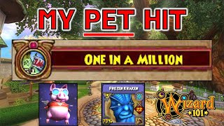 Wizard101  My PET Hit One In A MILLION [upl. by Anadroj616]