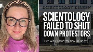 Scientologys FAILED attempt to shut protestors down in Denmark [upl. by Oeram]