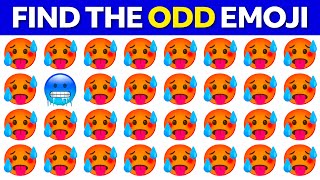 FIND THE ODD EMOJI OUT only a GENIUS can  Odd One Out Puzzle  Find The Odd Emoji Quizzes [upl. by Seldan]