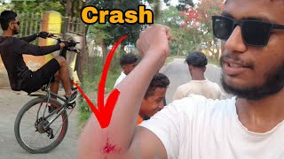 PAIN FULL CRASH 🤕🩹 ll RajanRaivlogs01 goviral cycling [upl. by Moor202]