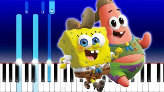 Swae Lee Tyga Lil Mosey  Krabby Step The Spongebob Movie Sponge On The Run Piano Tutorial [upl. by Noitsuj]