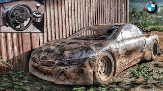 Rebuilding a BMW i8  Forza Horizon 5  Thrustmaster T300RS Gameplay [upl. by Harman]