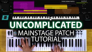 Uncomplicated MainStage patch keyboard tutorial Hillsong Young amp Free [upl. by Divad]