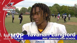 This weeks MVP Tavarian Langford of Mae Jemison HS [upl. by Eno]