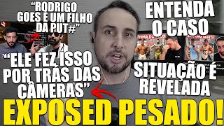 TRETA RODRIGO GOES SOFRE EXPOSED PESADO E É ACUSADO DE SER UM HIPÓCRITA PELO GORGO [upl. by Jeane]