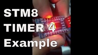 STM8 TIMER 4 example  STM8 Timer Tutorial  STM8 Cosmic C  STM8 delayus  STM8 delayms [upl. by Philps534]