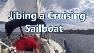 Jibing a Cruising Sailboat  Sail Fanatics [upl. by Young]