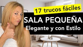 ✅ Mejores trucos para SALAS PEQUEÑAS  17 Tips para decorar una SALA pequeña [upl. by Scevo585]