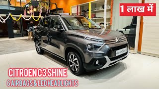 2024 Citroen C3 Shine Review  Is It Worth Buying [upl. by Eidnew]