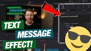 EMOJIS in Davinci Resolve PLUS simple TEXT MESSAGE Effect [upl. by Atiana]