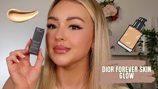 DIOR FOREVER SKIN GLOW SHADE 3N  FIRST IMPRESSIONS [upl. by Imorej]