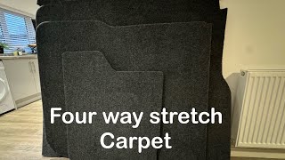 Lining your camper van with four way stretch carpet Step by step guide Part 12 [upl. by Luemas320]