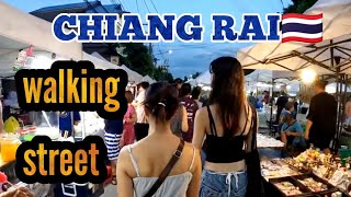 Chiang Rai  a REAL THAI weekend market🇹🇭 [upl. by Asik]