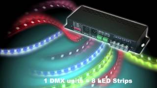 How to control LED strips over DMX  LedStripStudiocom [upl. by Zilevi44]