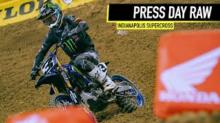 10 Minutes Of RAW Press Day Action  2024 Indianapolis Supercross [upl. by Nosreffej621]