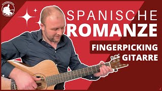 Spanische Romance  Teil A amp B  Fingerstyle Guitar  gitarrenclipsde [upl. by Maurice]