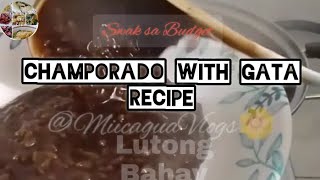 Champorado with gata recipe champorado champoradowithgata lutongbahay lutongbahayrecipe fyp [upl. by Knuth]