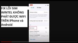 Fix lỗi sim Wintel không chia sẻ được wifi trên iPhone và Android [upl. by Sissie]