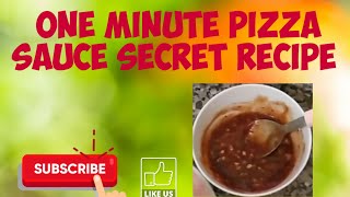 1minute pizza saus recipe [upl. by Aloke]