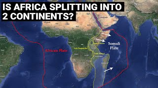 Is Africa splitting into two continents  East African Rift Valley  Geography geology [upl. by Norbie]