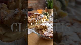 French week Day 7🇫🇷clafoutis apple frenchcuisine falldesserts easyrecipe simplerecipe [upl. by Oap]