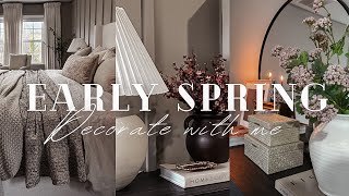 Decorate with me  Bedroom Refresh  Early Spring decor 2024 [upl. by Mellisent]