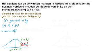 Normale verdeling  Kansen berekenen [upl. by Akihsan955]