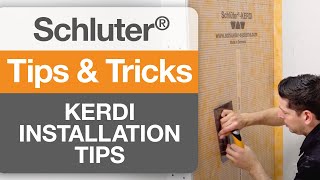 Installation Tips for Schluter®KERDI [upl. by Derfliw183]