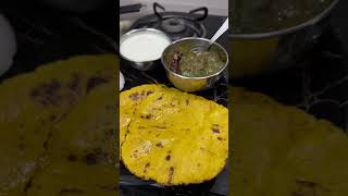 Makki ki roti 😍 sarson ka saag 🤩 song music bollywood newsong food foodie cooking recipe [upl. by Noraj]