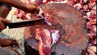 Well Meat Cutting🍖🥩Market  Goat Meat Process [upl. by Rudolph369]