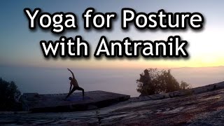 35 Minute Yoga Video for Posture with Antranik Free Yoga Class [upl. by Robinia]