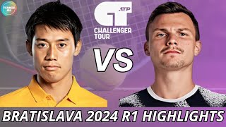 Kei Nishikori 錦織圭 vs Marton Fucsovics  Bratislava 2024 R1  Highlights [upl. by Shaff]