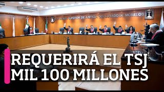 El Tribunal Superior de Justicia requeriría de mil 100 mdp de presupuesto en 2024 [upl. by Schlessel380]