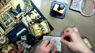 Mini Vintage Book Tutorial [upl. by Assiralk]