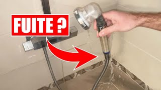 POMMEAU DE DOUCHE QUI FUIT  COMMENT LE RÉPARER [upl. by Imij162]