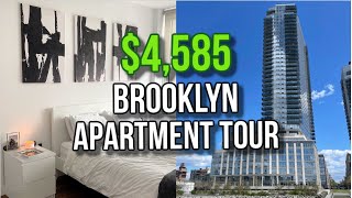 WILLIAMSBURG APARTMENT TOUR  NYC LUXURY WATERFRONT BUILDING 4585  month [upl. by Qifar]