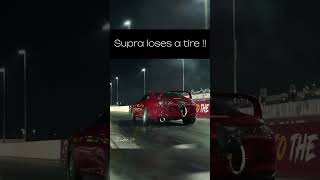 SUPRA LOSES ITS TIRE 💀 [upl. by Aprile]