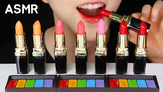 EDIBLE LIPSTICK ASMR EDIBLE EYESHADOW ASMR EDIBLE COSMETICS ASMR NO TALKING [upl. by Ermeena]