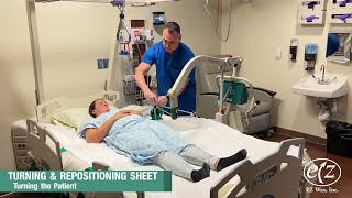 Repositioning and Turning Sheet  Turning A Person Instructional Video [upl. by Nerek]