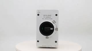 Ensuring Solar Power Safety Moredays IP66NW DC Isolator Switch Revealed [upl. by Nnaytsirk]