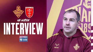 Ian Watson reacts to Hull KR defeat [upl. by Allenotna867]