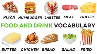 English Vocabulary 100  Food and Drink Vocabulary  LEARN ENGLISH [upl. by Queenie]