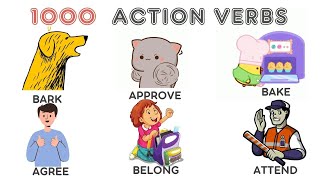 1000 English Action Verbs  Example Sentences  Part 1  English Vocabulary with Picture [upl. by How]