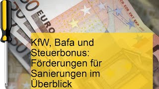 KfWFörderungen für Sanierungen im Überblick [upl. by Amme693]