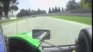 F1 1990 Onboard Imola Nanini Lap and Crash [upl. by Femmine329]