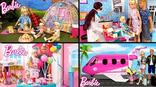 Elsa amp Anna Babies Go to Preschool  Barbie Day Care Toddler School Toys Set [upl. by Elokcin]