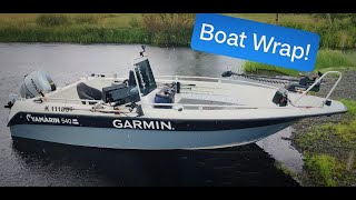 Boat wrapping project short vid [upl. by Ramar]