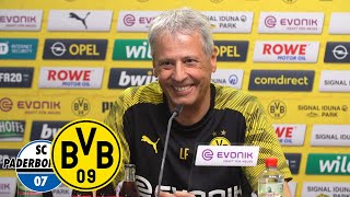 quotWir führen keine Trainerdiskussionquot  PK mit Lucien Favre amp Michael Zorc  SC Paderborn  BVB [upl. by Nylhtak]