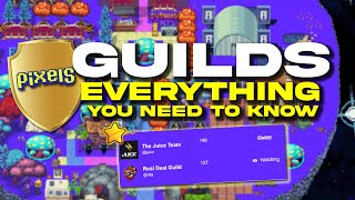 Pixels Guilds  Everything you need to know Tutorial [upl. by Akemahs]