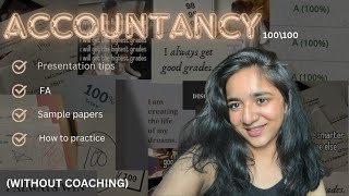 How I scored 99 in Accountancy  How to study accounts class 12 [upl. by Des346]